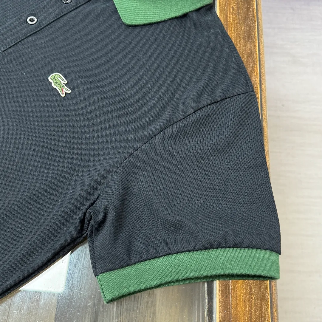 C🌟LACOSTE 2026 New Arrival polo ～ ✅ Same Style～ ， ！ ， ！ ！ ， ， ， ， 👍 ：Black White Light Green Gray Size：M L XL XXL 3XL（ ！）